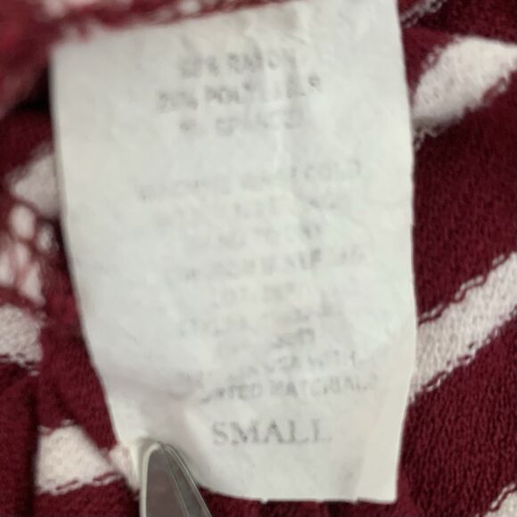 Due Time Maternity T-Shirt Dress Women S Red White Stripe Casual Preppy Nautical - Picture 4 of 7